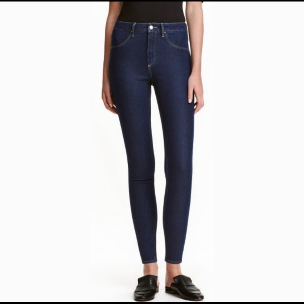 H&M womens curvy fit super skinny jeans